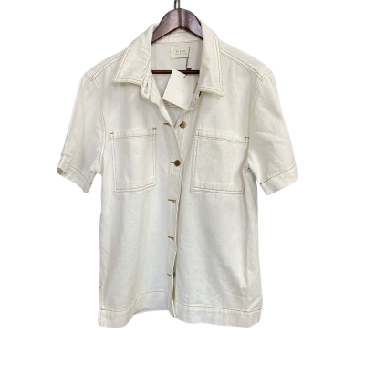 Dissh Piper Off White Men's Size 10 Denim Jacket