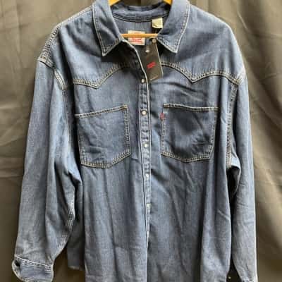 Levis Mens Size XXXL Denim Shirt 