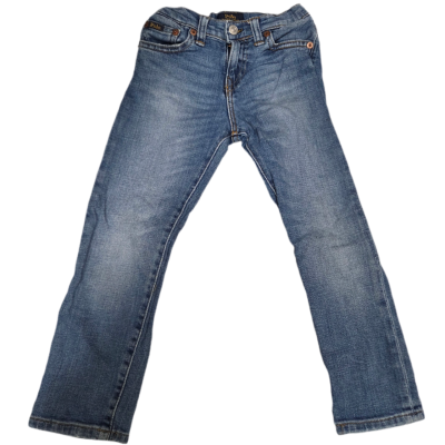 Polo Ralph Lauren Toddler Boys Denim Jeans Size 4/4T Medium Wash Adjustable Waist
