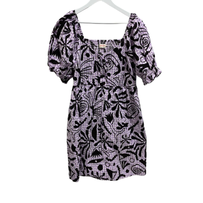 Gorman Dress - Size 14 - Purple/Black