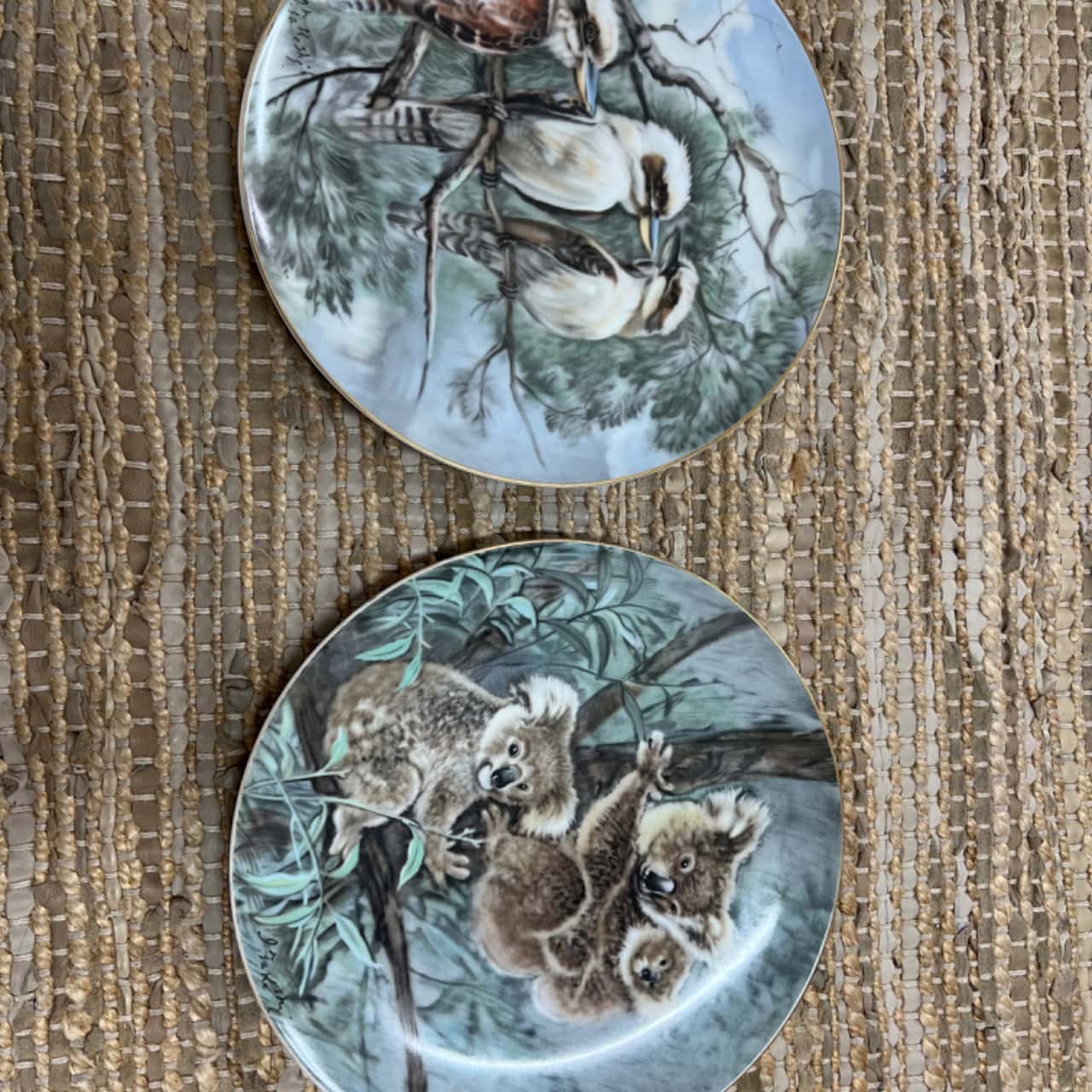 2 Noritake plates kookaburra & Koala(s)