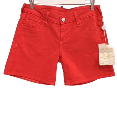 True Religion Womens  Size 28 Shorts Red 