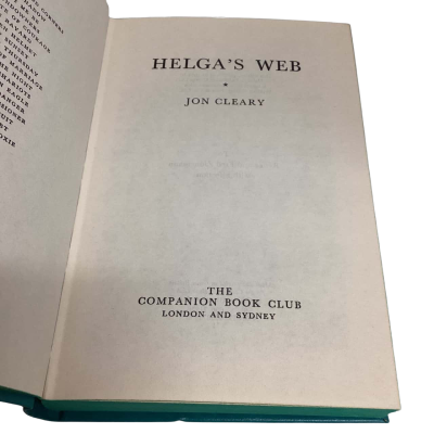 Helga’s Web Jon Cleary Printed 1971