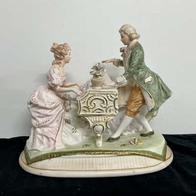 Vintage Lenwile Ardalt porcelain musical figurine 