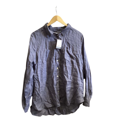 Just Jeans Womens  Size 16 Button Up Top Blue / Grey 
