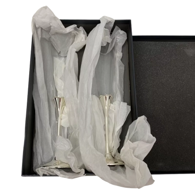 Waterford Silver Plated Toasting Flutes