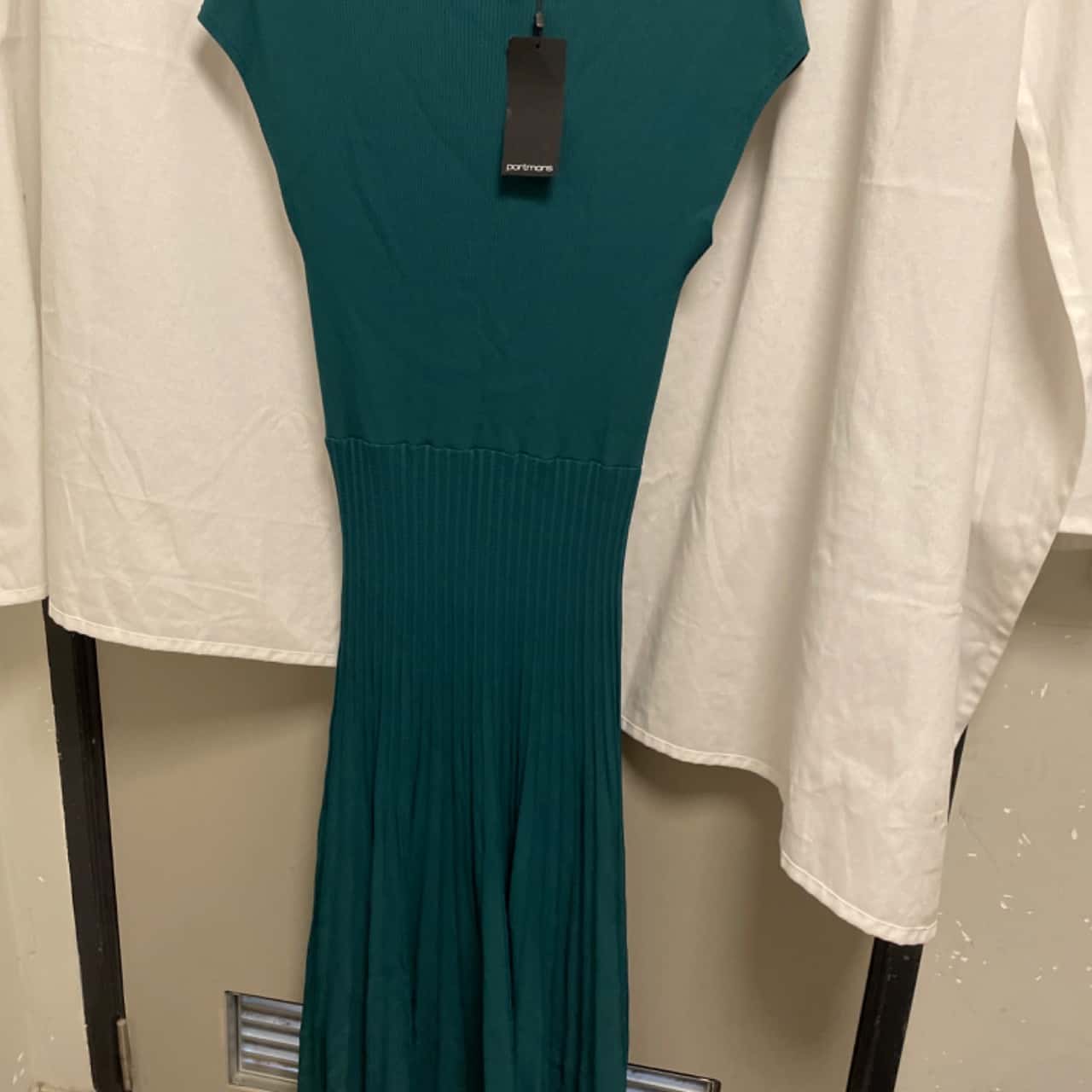 strapless fitted maxi dress Vesper Remington bandeau bodycon thigh split maxi dress in Black 12 / Black