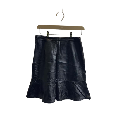 Brand New Tokito Petites Womens Size 8 Faux Leather Mini Skirt Black  