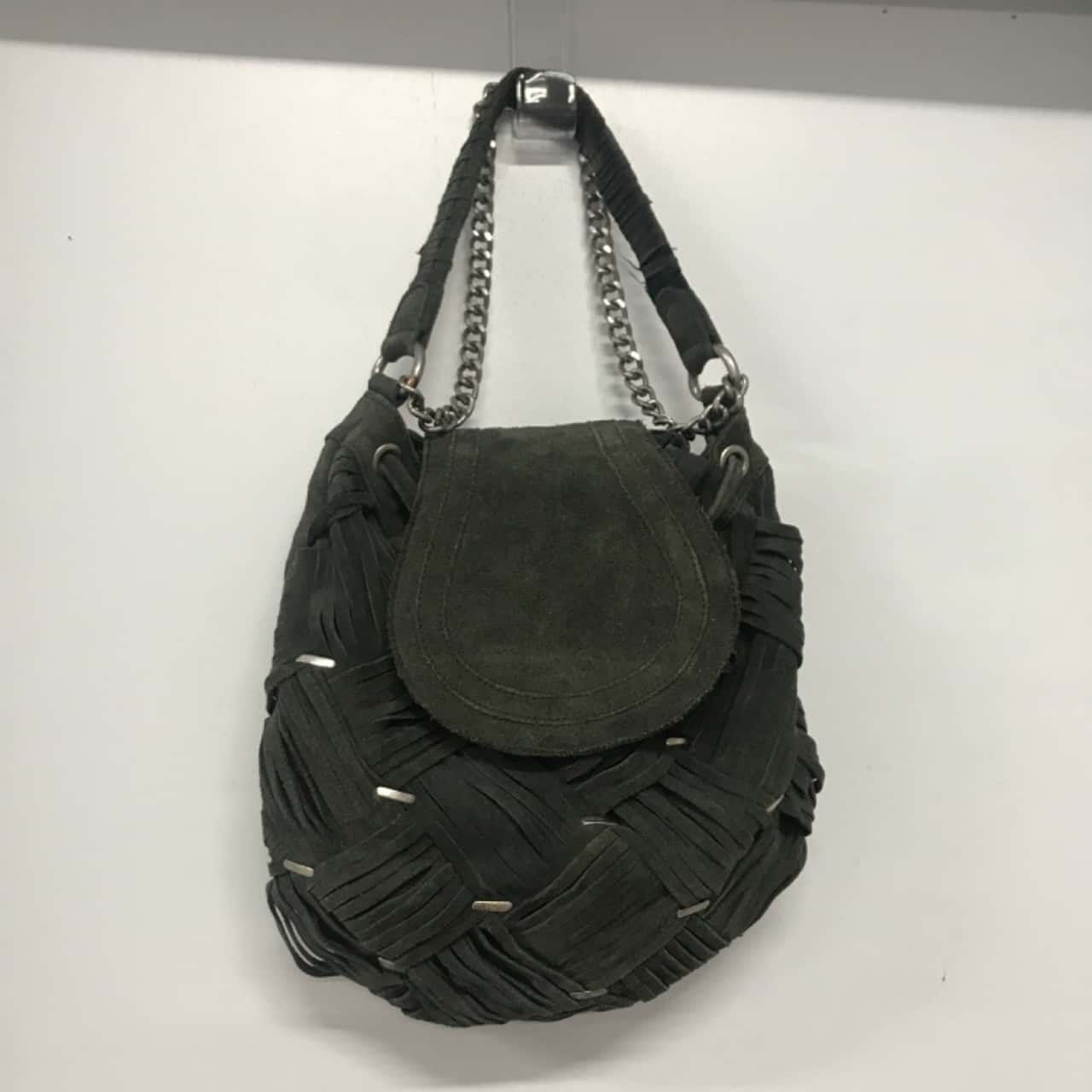 Cedar Green Suede Handbag (s)