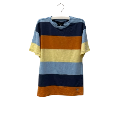 Bauhaus Kids  Size 12 T-Shirt Blue / Navy Blue / Orange / Yellow 