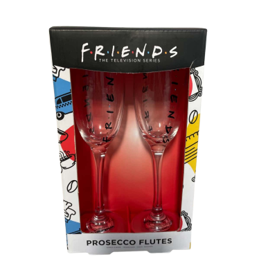‘Friends’ Prosecco Flutes 
