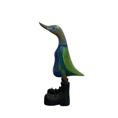 Multicoloured Wooden Duck