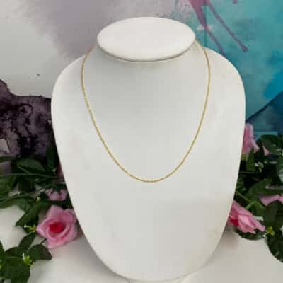 Sterling silver 925 with gold plating chain New