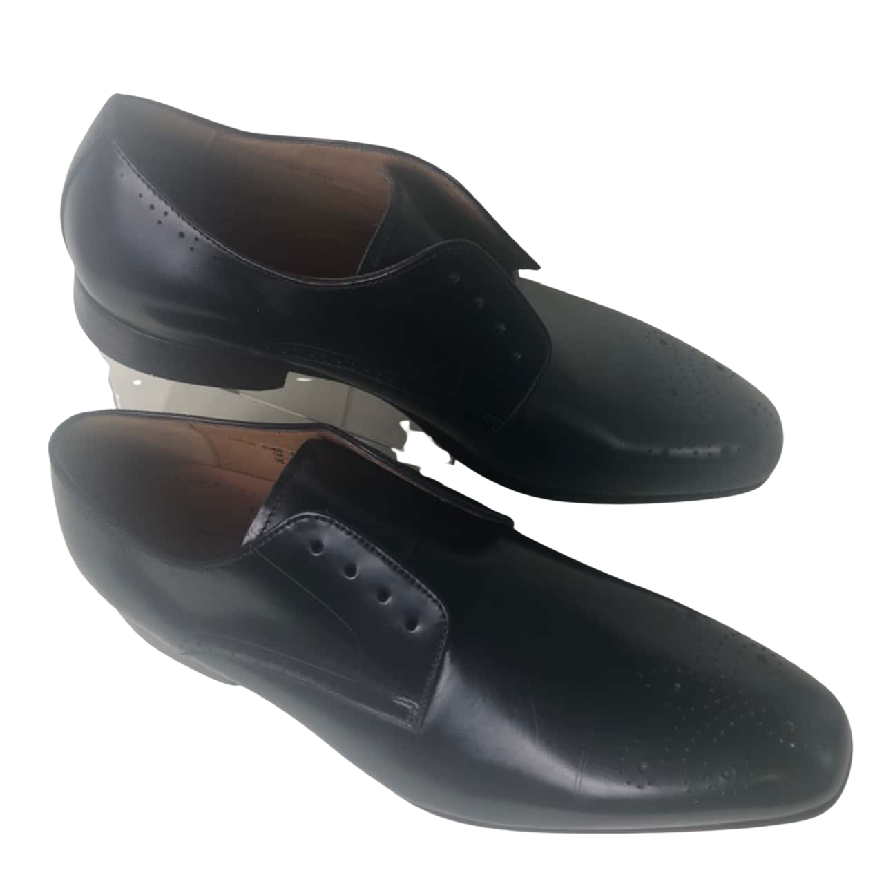 Florsheim Black Leather Ashton Dress Shoes size 40, no laces