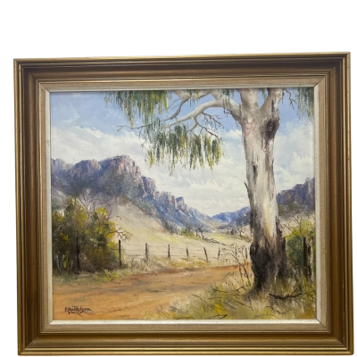 Original Oil Painting Australian Landscape Signed Elka Reitsma