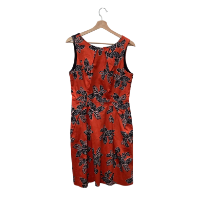 Cue Womens  Size 12 Black  / Orange / Pattern -zip up 