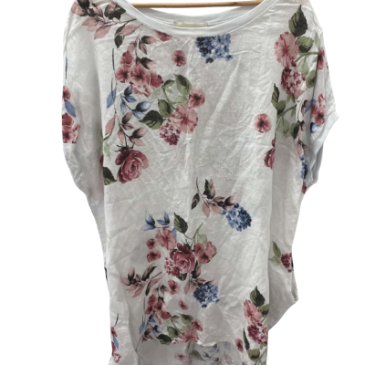 Donna Donna Womens  Size XL White/floral dress