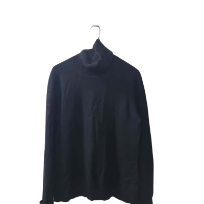 Bogner Women's Size L Turtleneck Jumper in Black  