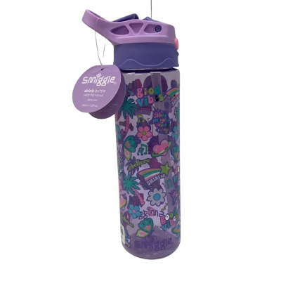 Smiggle Drink Bottle With Flip Spout 