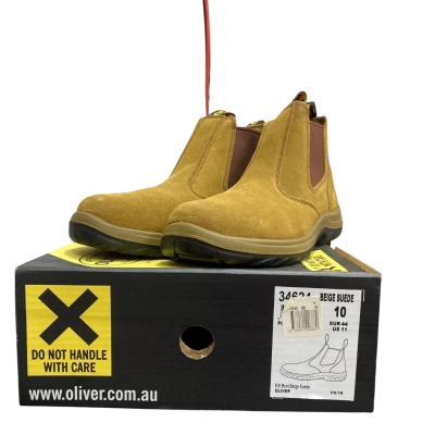 Oliver Mens  Size 10 Beige Suede E/S Boots