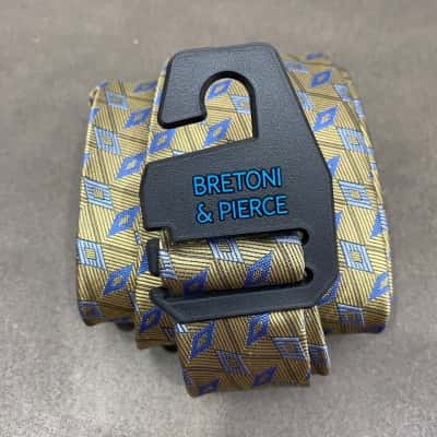 Bretoni & Pierce Mens Tie Blue / Gold 