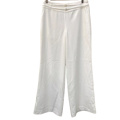 Luck & Trouble White Mid-Rise Buckle Pants Size 10