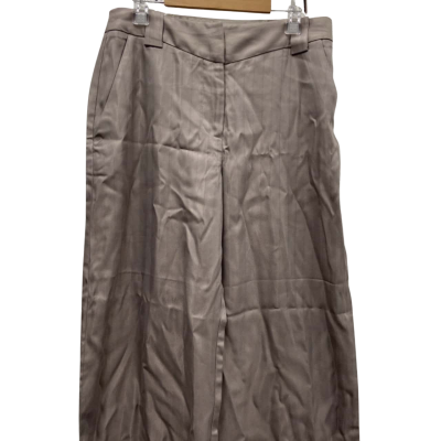 Cue Womens  Size 10 High Waisted/ Wide Leg Pant Grey RRP $349.00