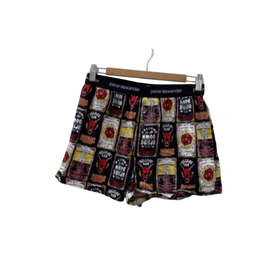 Peter Alexander Mens  Size S Pyjama Pants Black Stranger Things
