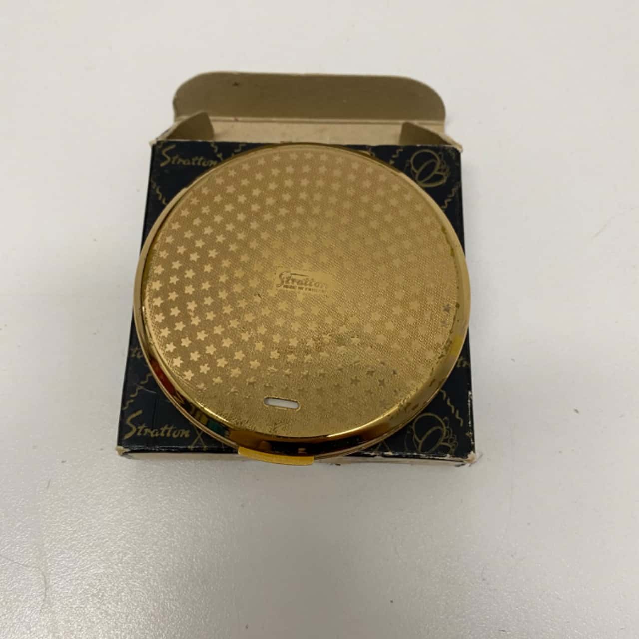 Stratton Square Solid Powder Compact Stratton Vintage Powder Compact(s)