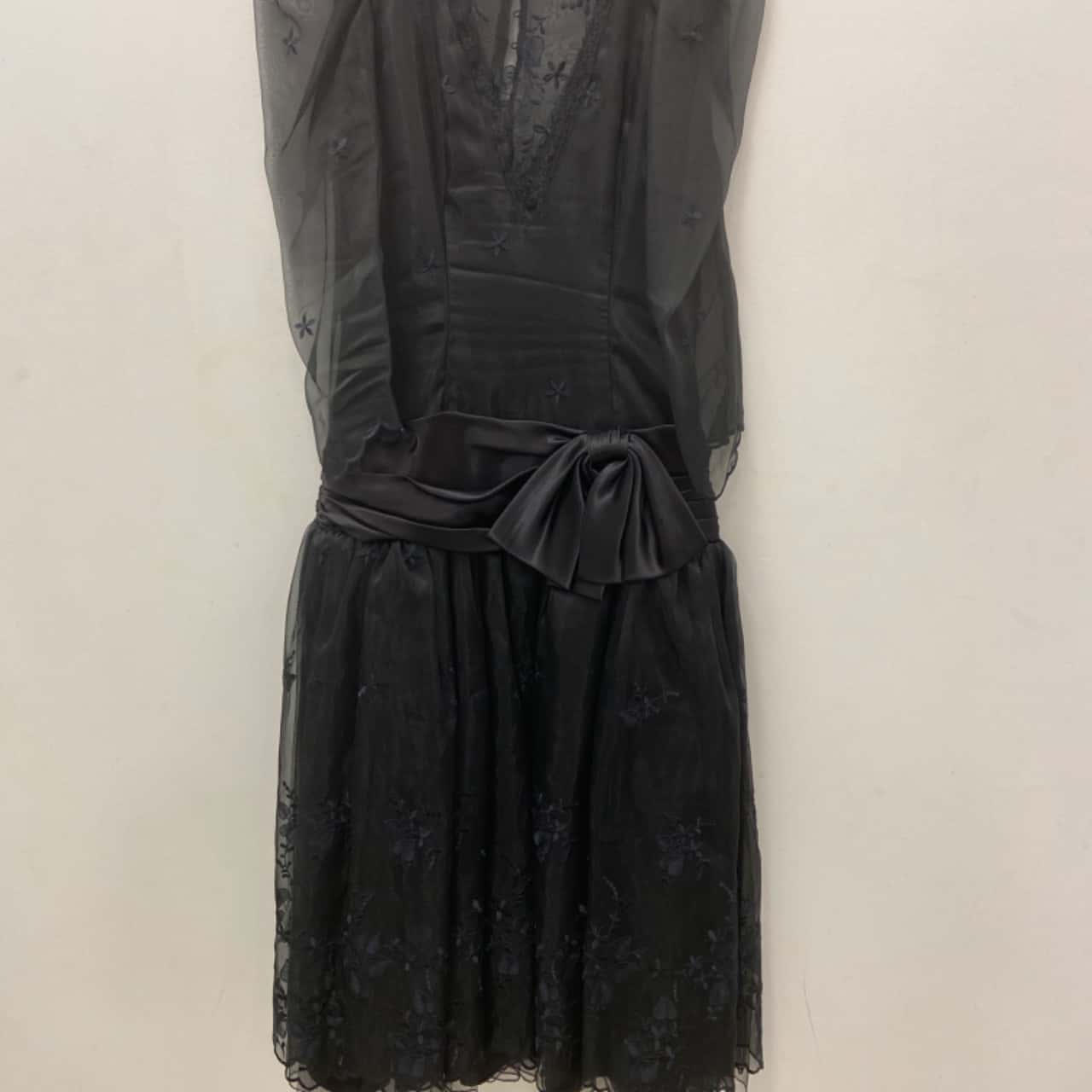 Lace Straight Across Neck Dress 2752 main image 1