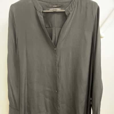 Country Road Women's  Size 12 Long Sleeve Shirt Black  