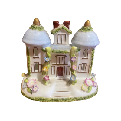 Twin towers by Coalport