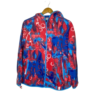 Helen Steele Womens  Size S Hoodie Blue / Pattern / Red 