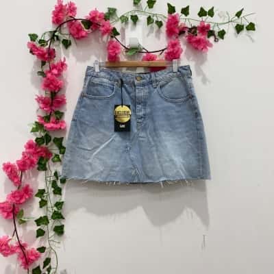 Lee Womens  Size 12 Mini Skirt Blue 