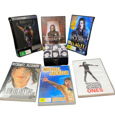 Michael Jackson DVD's (7) + coasters
