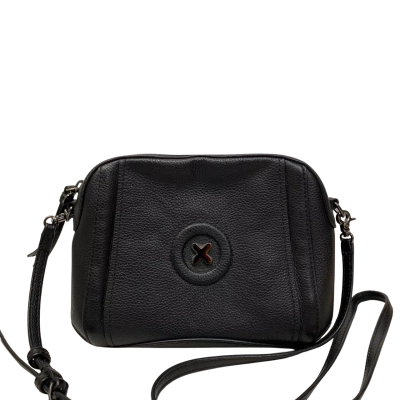 Womens Mimco Cross Body Bag Black  / Silver 