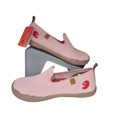  Womens UIN Barcelona Canvas UK:Size 7.5 Slip Ons Pink  