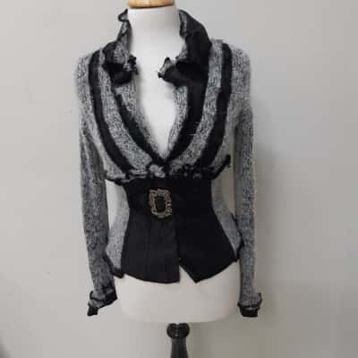 Brand New Zone Bleue Buckle Cardigan