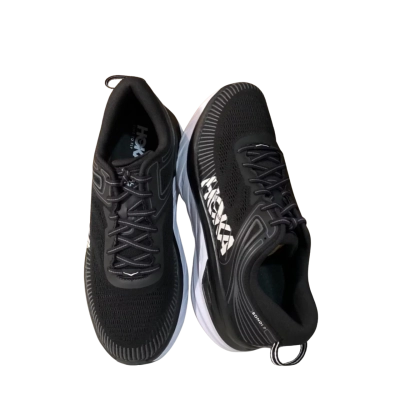 HOKA Bondi 7 Mens  Size 11 Black Shoes