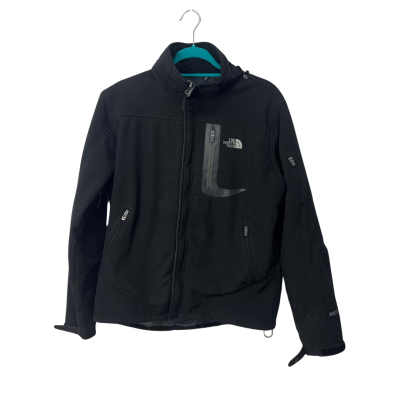 The North Face Size L Raincoat Black Jacket 