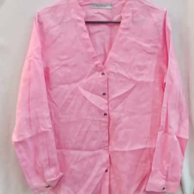  Womens Haven Size L Long Sleeve Shirt Pink  