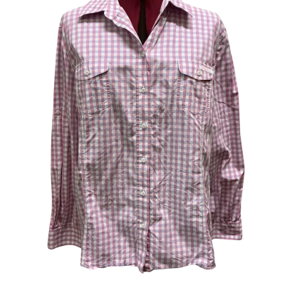R.M. Williams Womens  Size 18 Button Up Top Pink  / Purple / Striped 