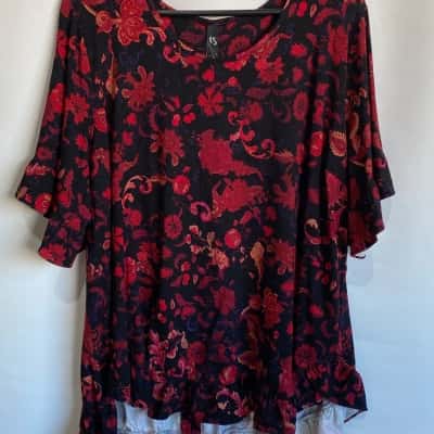 Women's TAKING SHAPE Ruffle Top Size 18