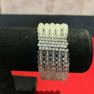  Women's Bracelet Vintage Crystal & Rhinestone Stretch
