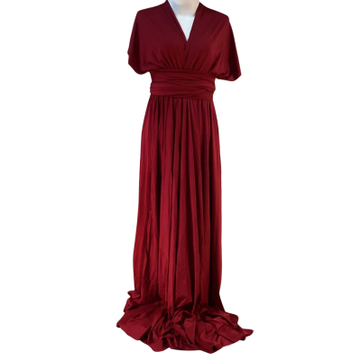 The Gown House Womens Size S Convertible Maxi Dress Red BNWT