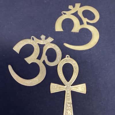 New age boho brass wall pieces