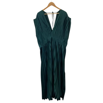  Anetta Womens  Size 20 Sleeveless Pleated Dress Green 