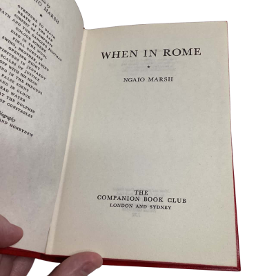 When in Rome Ngaio Marsh Printed 1972