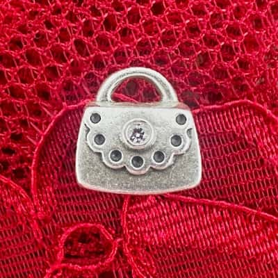 Pandora 925 ALE Pink CZ Hand Bag Charm 