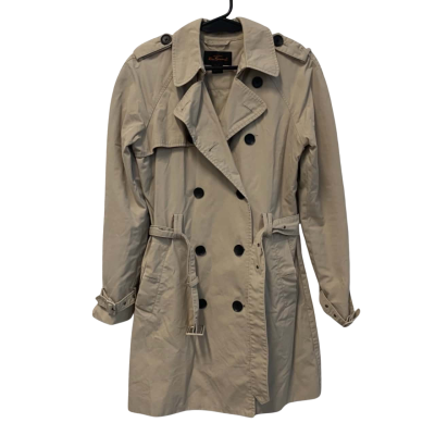 Ben Sherman Womens  Size S Trench Coat Beige 